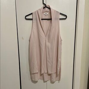 Wilfred Pink Asymmetrical Sleeveless Blouse